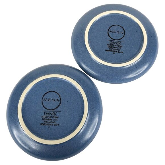 2 Dansk Mesa Sky Blue Cups and Saucers Japan Stoneware Pottery Set - Picture 10 of 10